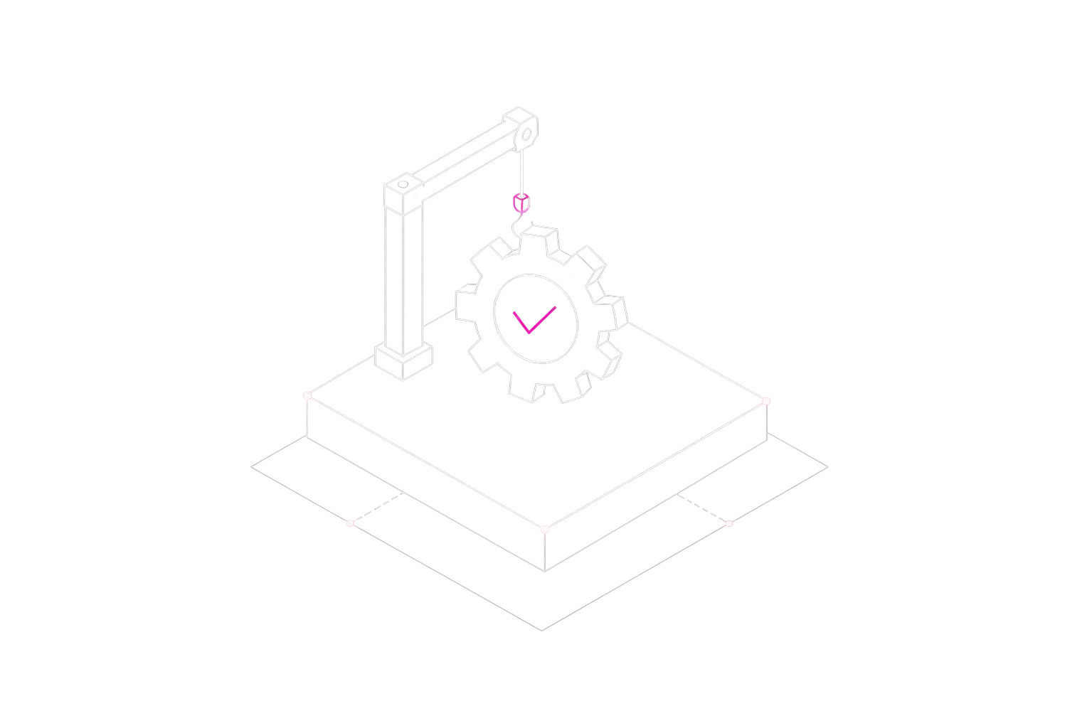 LED display installation and commissioning illustration